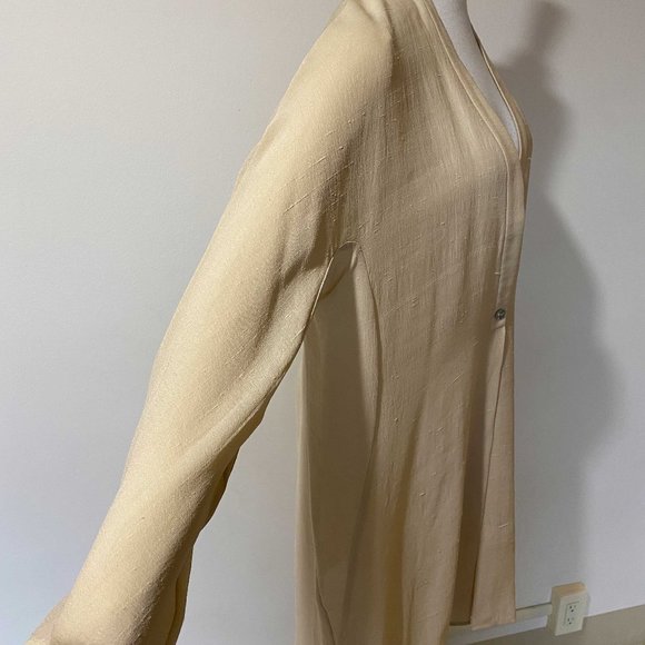 Vintage Sara Sturgeon Jacket & Skirt - Cream Silk - Size Medium - Picture 6 of 16